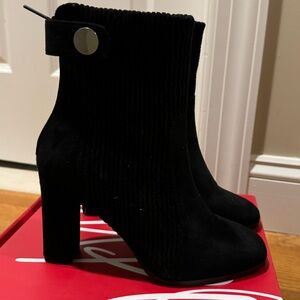 Impo - Black Faux Suede Ankle Boot - 7.5
